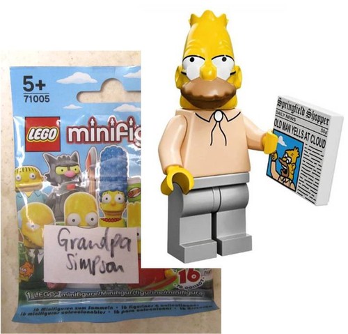 Lego grandpa simpson - grandpa, (abe)