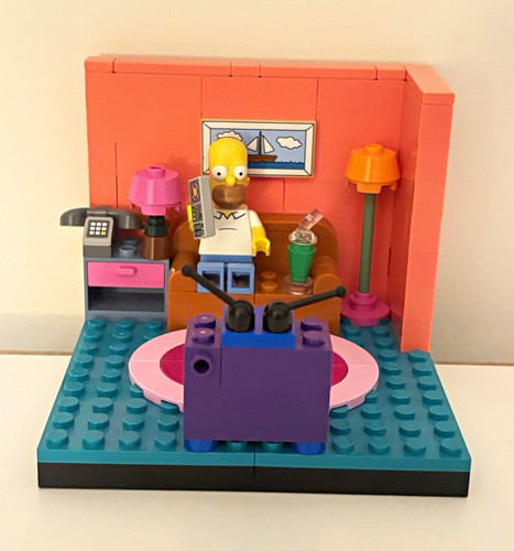 Lego the simpsons living room - the,